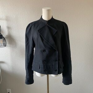 Dolce & Gabbana Black Pea Coat